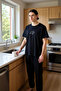 Men's Crew Neck Embroidered Pajama Set Functional Durable Quality Comfortable Aesthetic Stylish - 2