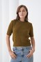 Soft Textured Short Sleeve Regular Fit Knitwear Sweater Aw25Kz0103 - 6