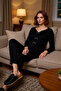 Women's Polka Dot V-Neck Long Sleeve Pajama Set Functional Durable Quality Comfortable Stylish