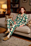 Women's Plaid Fleece Pajama Set Red Detailed Functional Durable Quality Comfortable Stylish