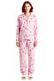 Women's Heart Pattern Pajama Set Shirt Collar Long Sleeve Functional Durable Quality Stylish - 4