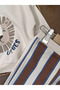 Aslan Printed Striped Baby Boy Set with Snap Fasteners on the Shoulder, 2-Piece - 3
