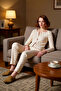 Women's Floral Corded Fabric Pajama Set Functional Durable Quality Comfortable Aesthetic Modern