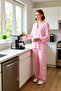 Women's Bow Detailed Viscose Pajama Set Functional Durable Quality Comfortable Aesthetic Stylish - 2
