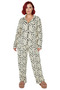 Spotted Shirt Collar Pajama Set Women's Functional Durable Quality Comfortable Aesthetic Stylish - 4