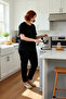 Women's Red Fircali Detailed 3-Piece Pajama Set Functional Durable Quality Comfortable Sportswear - 2