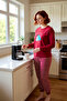Women's Cat-Themed Christmas Pajama Set Functional Durable Quality Comfortable Aesthetic Stylish - 2