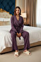 Women's Viscose Double-Breasted Pajama Set Functional Durable Quality Comfortable Aesthetic Premium - 3