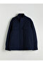 Lcw Vision Navy Blue Comfortable Fit Mock Neck Men's Cashmere Coat - 6