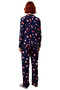 Women's Heart Printed Shirt Collar Pajama Set Functional Durable Quality Comfortable Stylish - 5