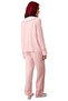 Women's Strawberry Embroidered Viscose Shirt Collar Pajama Set Functional Durable Quality Modern - 5
