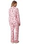 Women's Heart Christmas Patterned Shirt Collar Pajama Set Functional Durable Quality Sports - 5