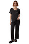 Women's V-Neck Satin Woven Pajama Set Functional Durable Quality Comfortable Aesthetic Stylish - 4