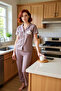 Women's Polka Dot Shirt Pajama Set Mink Printed Functional Durable Quality Aesthetic - 2
