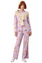 Women's Lilac Christmas Themed Cotton Pajama Set Functional Durable Quality Comfortable Stylish - 4