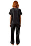 Women's V-Neck Satin Woven Pajama Set Functional Durable Quality Comfortable Aesthetic Stylish - 5