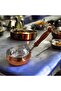 Copper Saucepan Butter Pan Wooden Handle 10 cm - 4