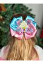 Luxury Design Large Satin Tiered Cupcake Pattern Glitter Fancy Automatic Clip Women Children Barrette Colorful - 2