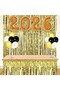 2026 New Year's Background Decoration Set Gold New Year's Ornament Set - 4