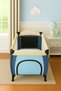Blue Colored 100% Cotton Soft Combed Fabric Elastic Baby Bed Sheet (Compatible with All Park Beds) - 3