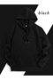 Sevgili Kombin Hoodie Couple Sweatshirt - Special for Couples with Teddy Bear Print Pair Perfect Black - 2