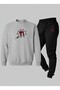Sweatshirt - Tracksuit Set Children's Crew Neck Question Mark Ba Printed Threaded Raised Lettering