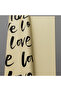Cream Background with Black Gilded'Love' Writing Packaging Paper for Bouquet & Gift Wrapping 57X57 4 Pieces - 4