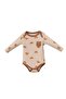Baby Boy 3-Piece Bodysuit Set – Brown Tones – 100% Cotton – Newborn & 6 Months - 6