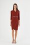 Apsen Women's Tile Double-Breasted Belted Midi Wrap Dress 3753-100 - 5