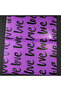 Black Gilded on Purple Background Wrapping Paper with'Love' Written for Bouquet & Gift Package 57X57 4 Pieces