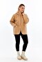 Ekru Hooded Bubble Jacket Seasonal - Coat/Jacket