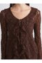 Vizyon New Season Lace-Up Collar Lace Women's Cardigan - 3