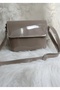 Women's Patent Leather Three-Compartment Crossbody Bag with Adjustable Strap - 2