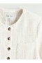 Crew Neck Women's Tweed Jacket - 6