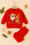New Year's Themed Baby-Child 2-Piece Tracksuit Set (Sweatshirt-Elastic Waist Sweatpants) - 2