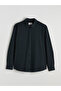 Regular Fit Long Sleeve Dobby Men's Shirt - 5