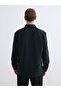 Regular Fit Long Sleeve Dobby Men's Shirt - 4