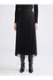Mg trend'en black elastic waist pleated skirt - 2