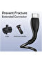 CL-115T Type-C Data Cable 1m, 2.4A, Smart Chip, Tangle-Free, Black - 2