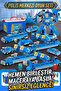 Magnetic Transforming Robot Car Set 21 Pieces Detachable Educational Toy - Boxed Police Station