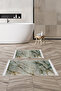 Home Non-Slip Base Djt Toilet Set Trend Fringed Marble E5031 Colorful