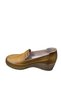 Women's Khaki Leather Full Orthopedic Ballet Shoes - 2