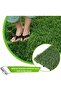 OneDcor Interlocking Artificial Grass Tiles – 30x30 cm Snap-Together Turf Mats (9 Pcs) - 7