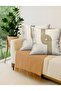 Venice - (Gold) Velvet Fabric 2-Piece Throw Pillow Cover 43X43 cm - Double-Sided Printing - 2