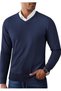 Shaun 100% Cotton V-Neck Knitwear Sweater