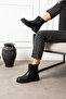 Women's Black Flat Sole Zippered Short Boots |   Non-Slip Sole Daily Winter Boots - 5