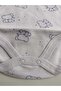 Long Sleeve Snap Body Baby 100% Cotton - 3