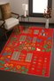 Mosso Blue Purple Tones Ethnic Flowers Pattern Woven Base Vintage Decorative Carpet Mosso1683 - 2