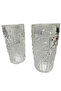 Vintage 2 Pieces Crystal Cast Glass Old Water Cup - 3