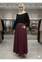 Modal Fabric Skirt with Elastic Waist and Side Pockets - 2